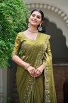Siya 007 Pure Fendy Silk With Heavy Diamond Work Saree Suppliers In India